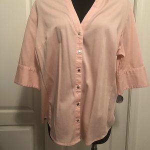 New York &Company XL peach colored blouse